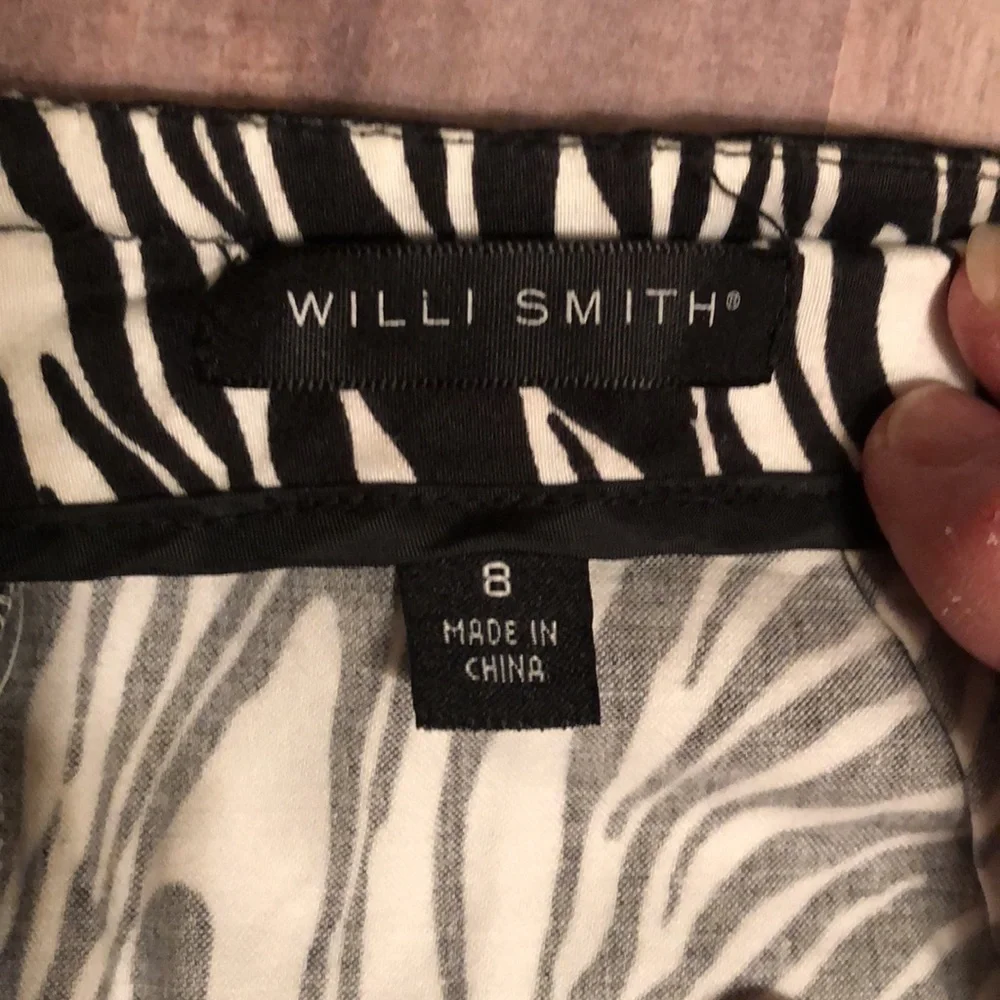 Willi Smith zebra pattern a-line skirt, Sz 8